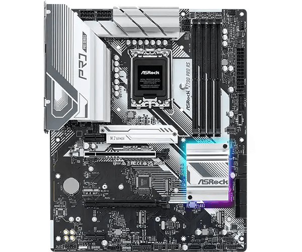 ASRock Z790 Pro RS LGA1700 ATX Motherboard | 90 - MXBK40 - A0UAYZ - Vektra Computers LLC ASRock Z790 Pro RS LGA1700 ATX Motherboard | 90 - MXBK40 - A0UAYZ - Vektra Computers LLC